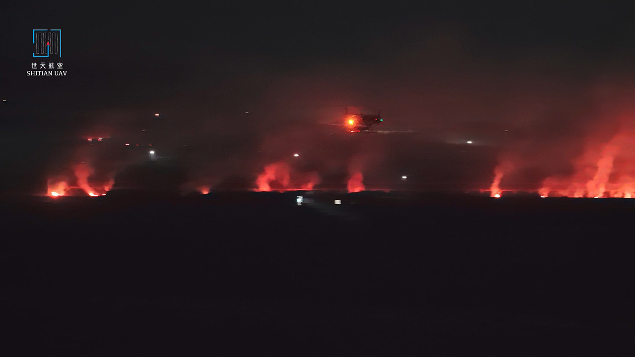 Bonfire and Drone Frost Prevention